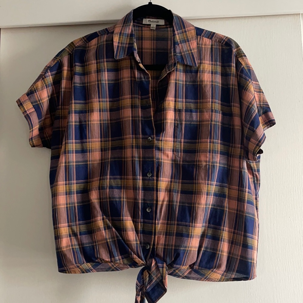 Madewell Plaid blouse